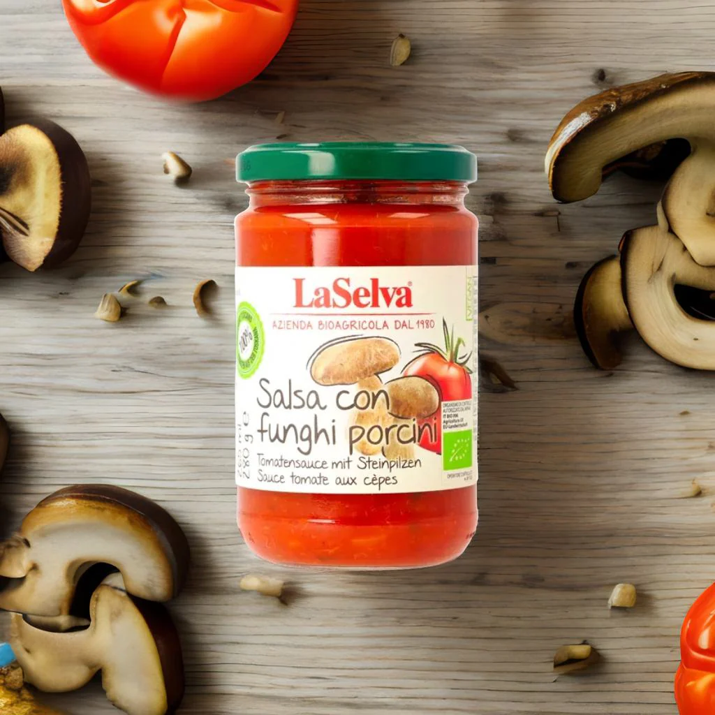 Porcini mushroom sauce La Selva Organic Farm